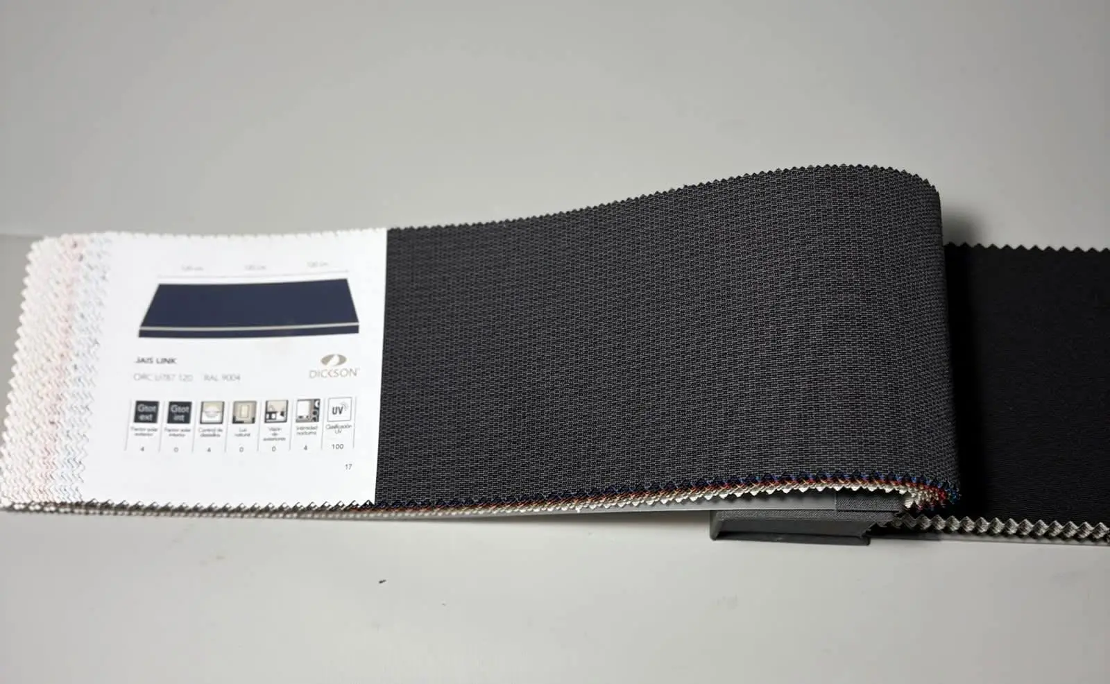 muestra de lona lisa